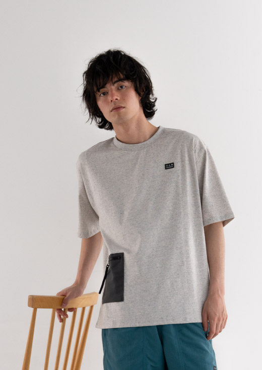 T-shirt collection MEN, Grey look3摜