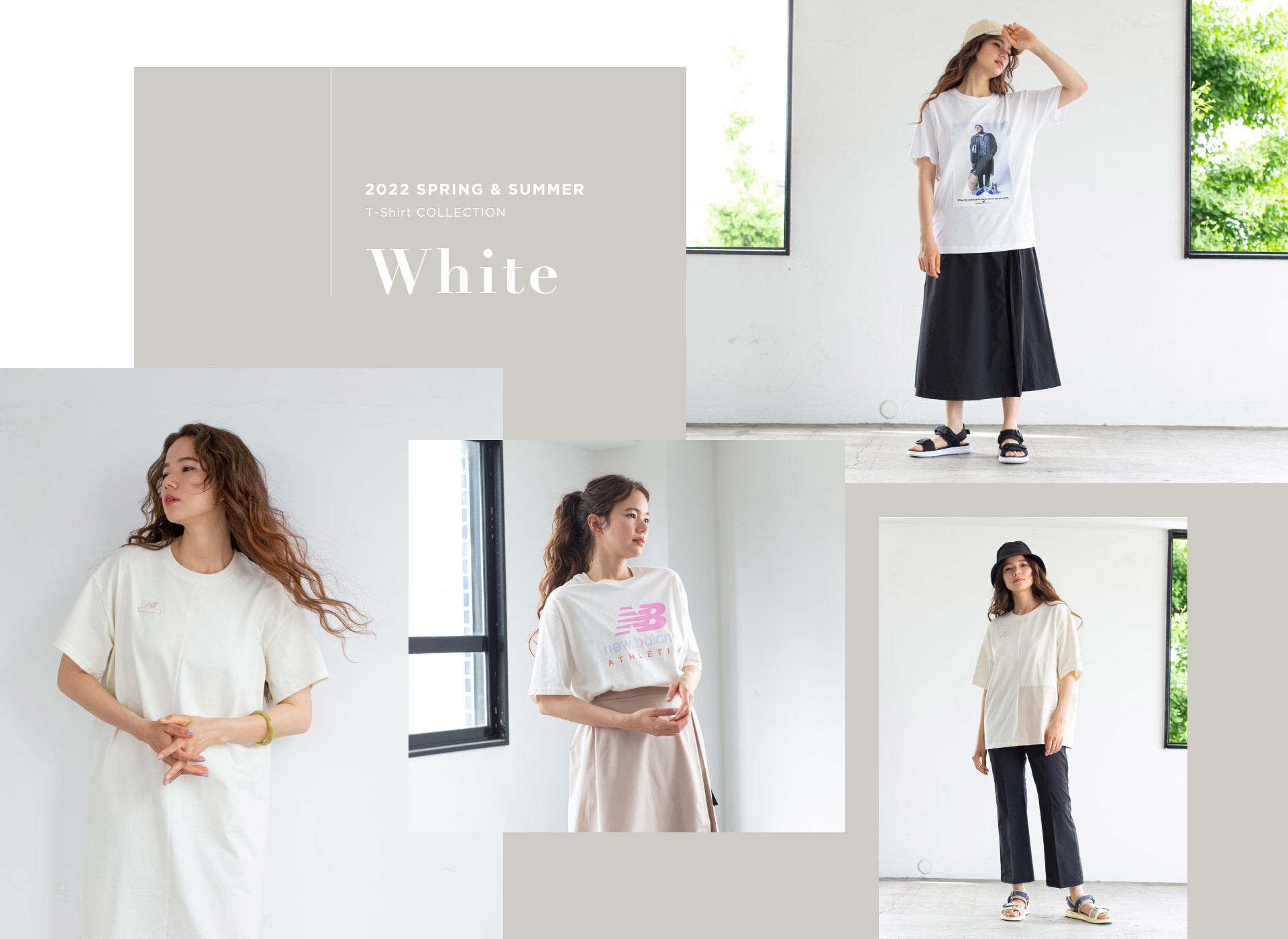 2022 Spring and Summer T-Shirt Collection, White