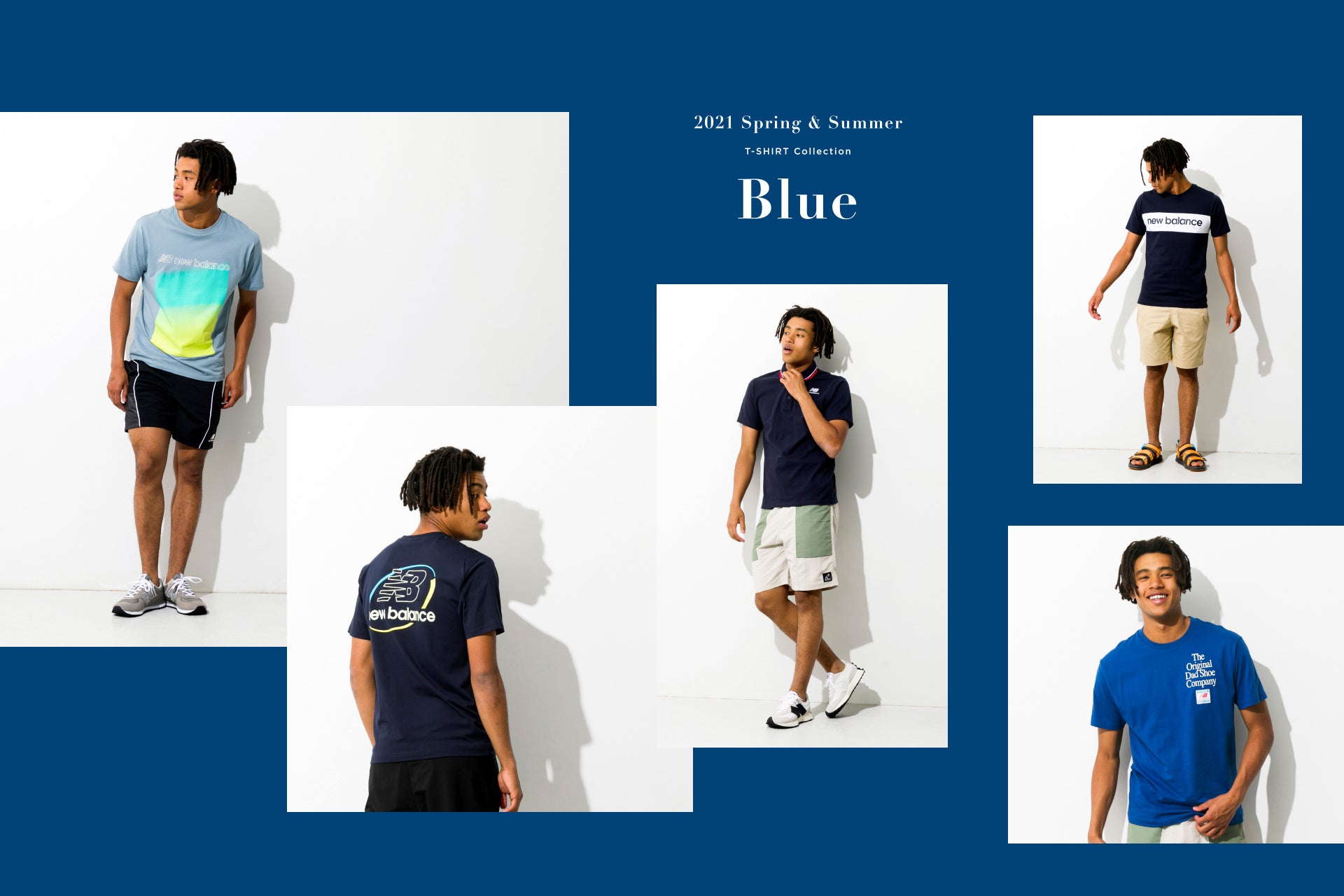 2021 Spring & Summer T-SHIRT Collection Blue