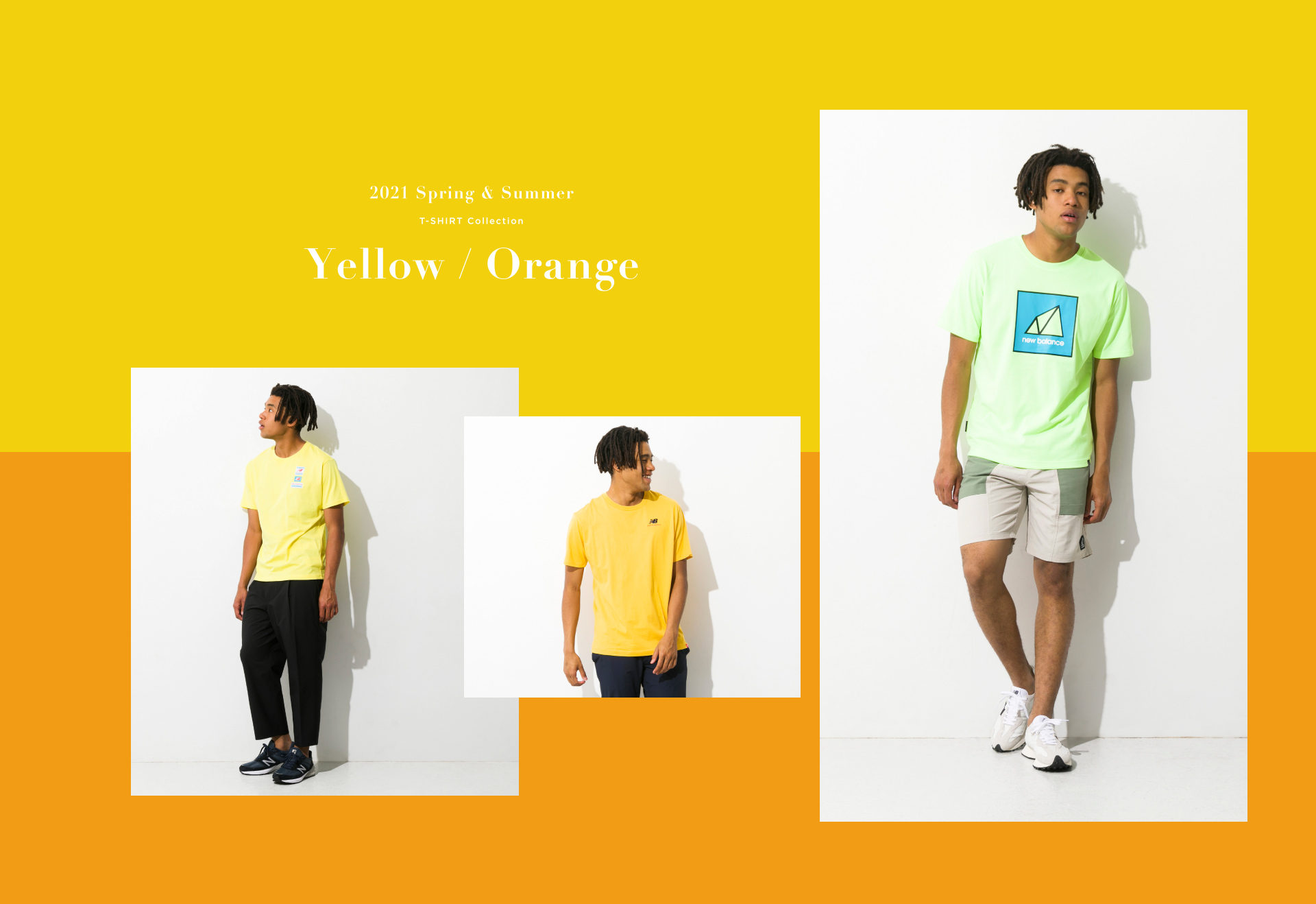 2021 Spring & Summer T-SHIRT Collection Yellow / Orange