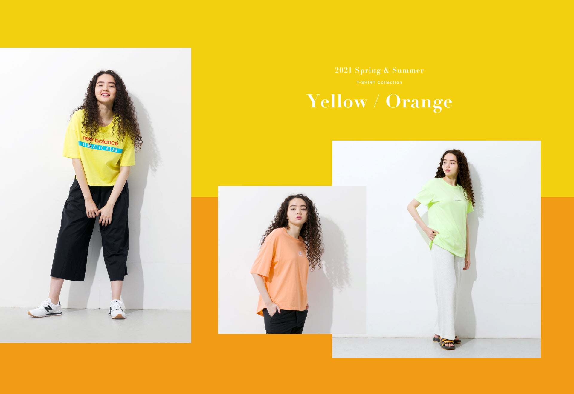 2021 Spring & Summer T-SHIRT Collection Yellow / Orange