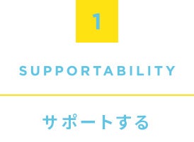 1.Supportability, サポートする