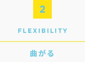 2.Flexibility, 曲がる