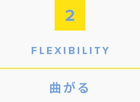 2.Flexibility, 曲がる