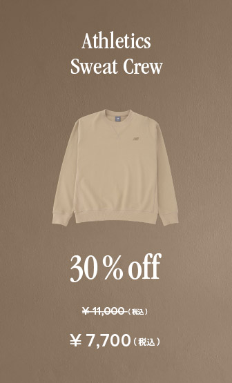 Athletics Sweat Crew 30%off 11,000円(税込)が7,700円(税込)